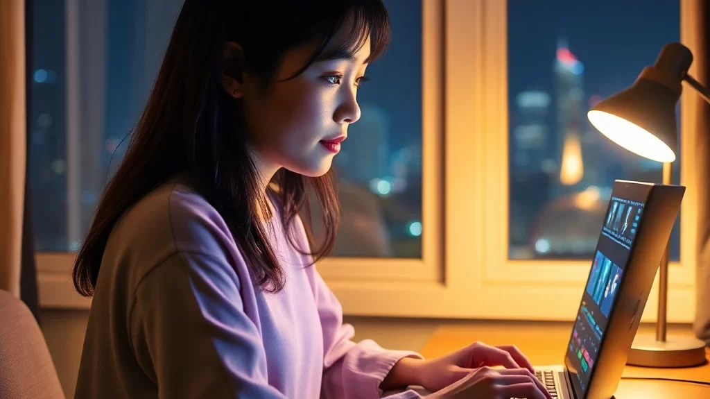 夜勤におすすめ副業：動画編集・画像加工｜静かな時間に集中できる作業